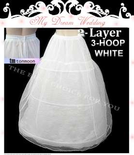 Hoop A Line Wedding Gown Crinolin Petticoat Underskirt Slip 