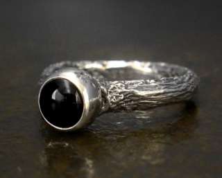 Sticks and Stones Onyx Ring   Sterling Silver Rings WorldofGood 