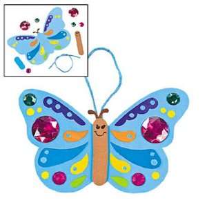  Jewel Butterfly Ornament Craft Kit (1 dz) Toys & Games