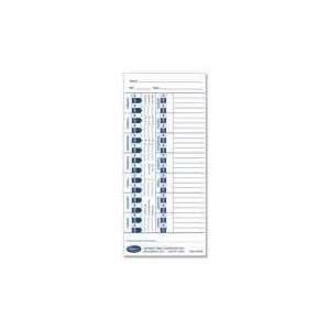  LATHEM Universal Time Card, White, 100 per Pack (Case of 6 