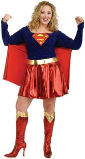 Adult Plus Size Supergirl Costume   Womens Sexy Halloween Costumes