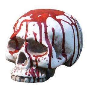 Bloody Jawless Skull   Decorations & Props