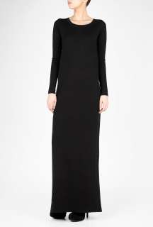 Acne  Black Extreme Milano Pleated Maxi Dress by Acne