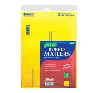   Self Sealing Bubble Mailers (3/Pack), Case Pack 24