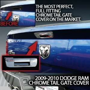  2009 2012 Dodge Ram Chrome Tail Gate Cover Without Keyhole 