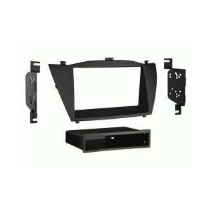   Din Double Stereo Installation Kit Painted Matte Black Car