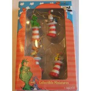  Dr Suess 4 Pack of Christmas Ornaments Cat in the Hat the 