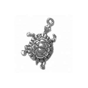 Sterling Silver Charm Pendant Turtle Tortoise Jewelry