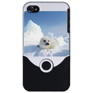    iPhone 4 or 4S Slider Case Silver Harp Seal 