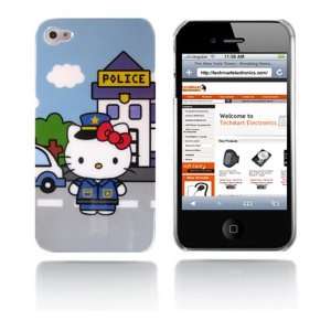 com Hello Kitty snap on hard case for iPhone 4G (Police) Cell Phones 