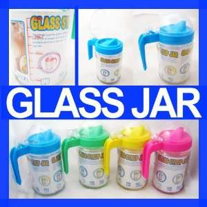  Glass Syrup Jar Pitcher Bottle Lid Top Dispenser Maple Sugar Honey 
