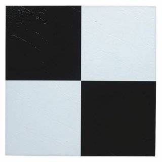  Black White Checkerboard Self Stick Vinyl Floor Tiles 