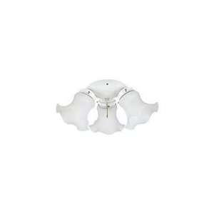 Westinghouse 77610 3 LT FROSTED TULIP GLASS WHITE FINISH General Light 
