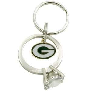    Green Bay Packers Jumbo Bling Ring Keychain