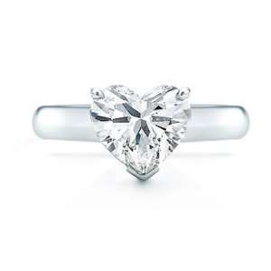  14K White Gold GIA Certified Solitaire Engagement Ring 