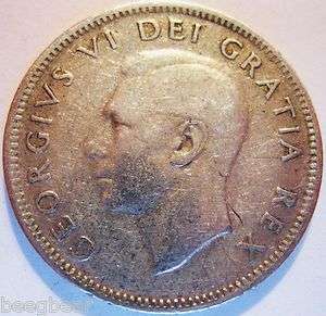 1951 Canada 25 Cent   Nice Mid Grade with Lots of Details  
