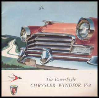 1956 Chrysler Windsor Original Prestige Brochure, Newport 56  