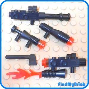 K103A Lego Weapons 5x Star Wars Black Blasters Set  NEW  