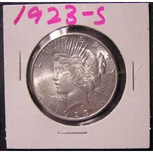  1923 S Peace Silver Dollar, Brilliant Uncirculated 
