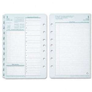   Planner Refill, Two Pages Per Day, 5 1/2 x 8 1/2