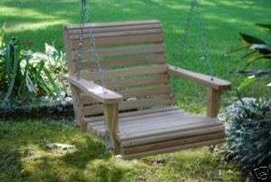 ft. Single Bench PORCH SWING CYPRESS OUTDOOR Deck Patio FURNITURE 