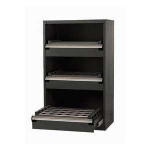 com 3 Drawer Tool Storage Cabinet For Taper 40   36Wx18Dx60H Black 