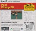 POOL CHAMP 3D Snap Billiards PC Game NEW VISTA OK  