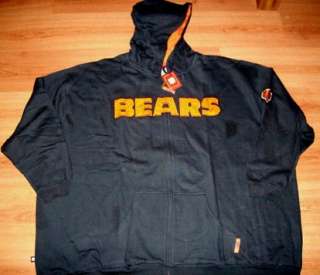 Chicago Bears Hoodie Jacket Full Zip & Bears Polo 5XL  