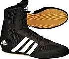 Adidas Box Hog Boxing Boots Size 7uk Black/White stripes