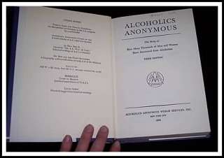 AA ~ ALCOHOLICS ANONYMOUS BIG BOOK 3rd Edition 41st Printing 