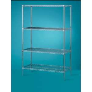  Medline Stationary Shelving Units   Chrome 63 Posts   18 