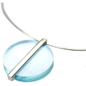  Blue Chunky Acrylic Necklace by Block Appliances