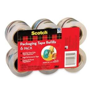 Scotch Easy grip Packaging Tape Dispenser Refill   2 Width X 600 