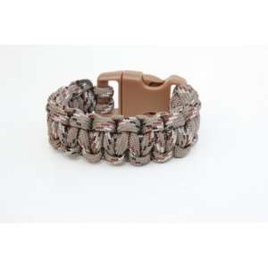  ACU Camo Pattern Paracord Bracelet With Brown Side Release 