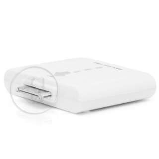 WHITE EZ PLUG IN TRAVEL BACKUP BATTERY CHARGER POWER iPHONE 3G 4 4G S 