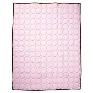  Metro Quilted Toddler Throw Play Mat in Pink and Chocolate 