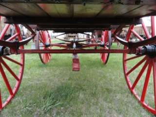 Antique Horse Drawn Wagon Good Usable Spring Buckboard Buggy Training 