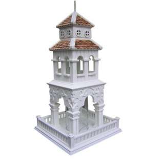 Pagoda Hanging Bird Feeder   White.Opens in a new window