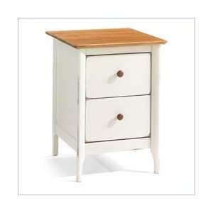  Antique White AP Industries Oceanic 2 Drawer 18 Nightstand 