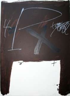 Antoni Tapies handsigned lithograph mike art kunst  