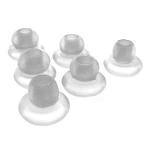   iBuds Silicone Earbud Covers   Frost White Cell Phones & Accessories