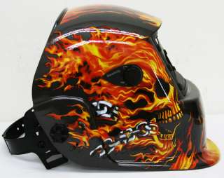 Auto Darkening Mig Tig Skull Welding Helmet Welder Mask Face Protector 