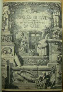 1853.French Book Historic Architecture Du Gard Plates Maps Durand 