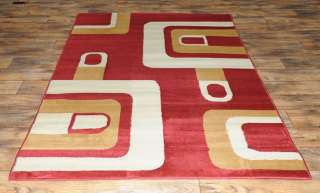 squares red colors modern area rug 5 x7 market size 5x8 paterson 