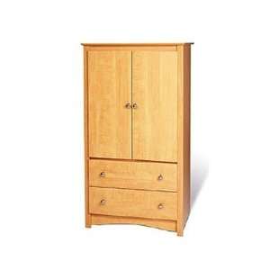  Maple Sonoma 2 Door Armoire Cabinet Furniture & Decor