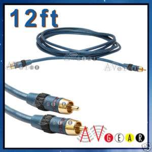 12 feet Digital Coax Coaxial Cable Subwoofer Audio 10  