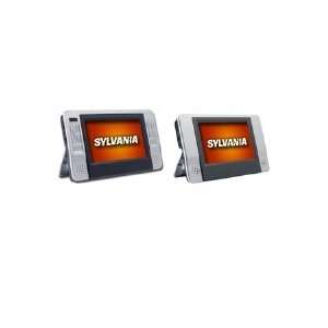    Sylvania SDVD8727 7 Dual Screen DVD Player Refurb Electronics