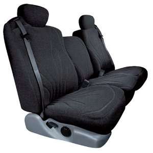   Bench / Backrest Seat Cover   Premier Tweed Fabric, Black Automotive