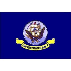   ft. US Navy Flag DBL Parade & Indoor Display Patio, Lawn & Garden