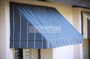   wide retractable window awning with polyurethane coated fabric  